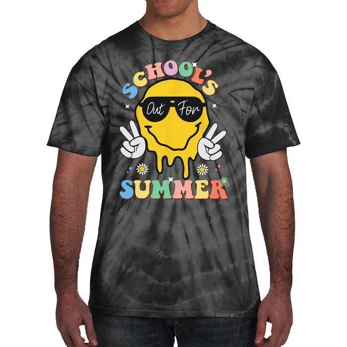 Last Day Of School Schools Out For Summer Teacher Tie-Dye T-Shirt