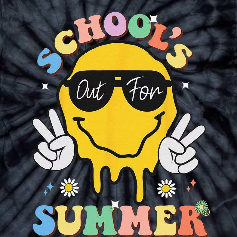 Last Day Of School Schools Out For Summer Teacher Tie-Dye T-Shirt