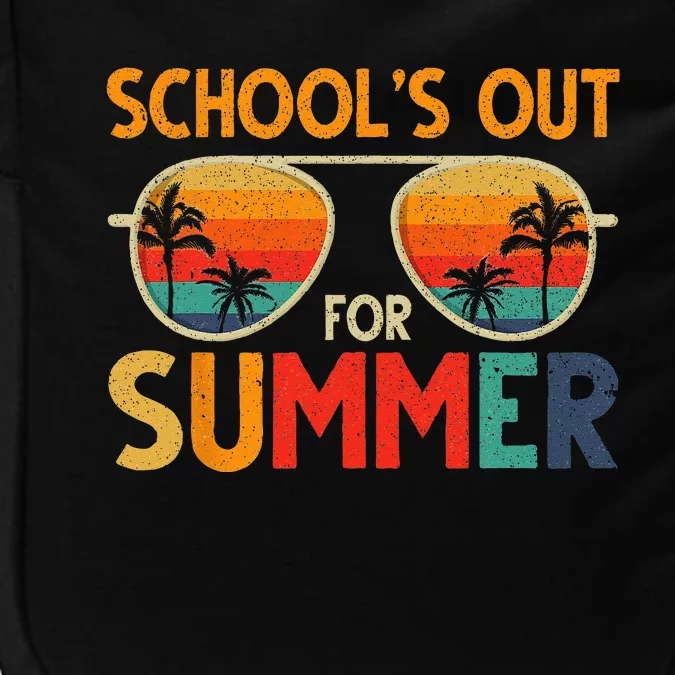 Last Day Of School Retro Schools Out For Summer Teacher Impact Tech Backpack