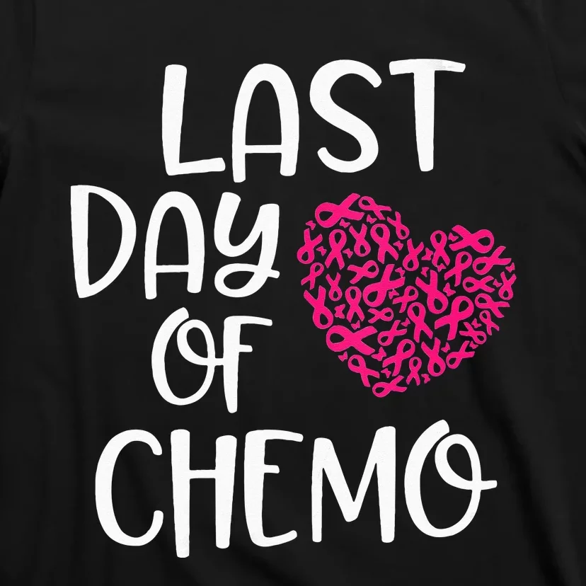 Last Day Of Chemo Breast Cancer Survivor Chemotherapy Bell T-Shirt