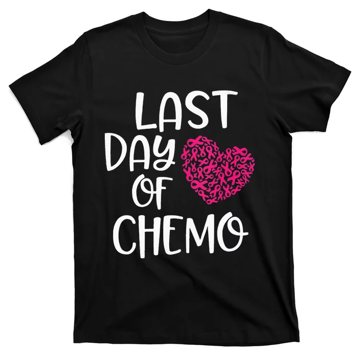 Last Day Of Chemo Breast Cancer Survivor Chemotherapy Bell T-Shirt