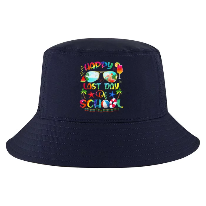 Last Day Of School For Teacher Off Duty Tie Dye Cool Comfort Performance Bucket Hat