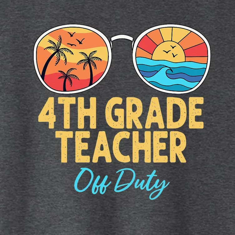 Last Day Of School Out For Summer Vacation Teacher Off Duty Women's Crop Top Tee