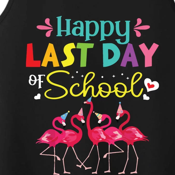 Last Day Of School Flamingo Kindergarten Student Teacher Performance Tank