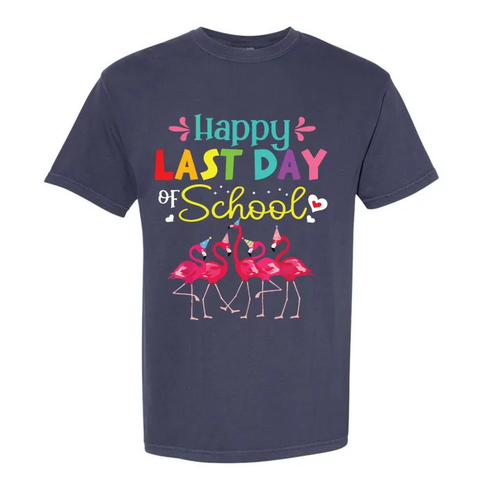 Last Day Of School Flamingo Kindergarten Student Teacher Garment-Dyed Heavyweight T-Shirt