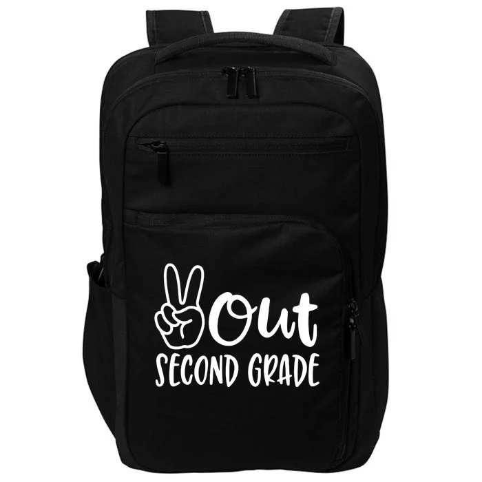 Last Day Of School Peace Out 2nd Second Grade Teacher Impact Tech Backpack