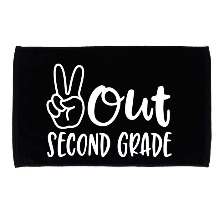 Last Day Of School Peace Out 2nd Second Grade Teacher Microfiber Hand Towel