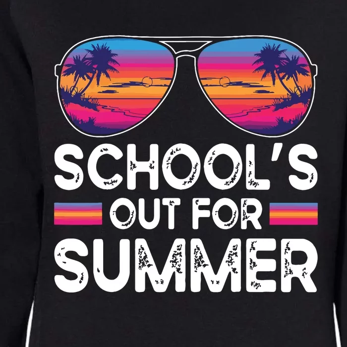 Last Day Of School Retro Schools Out For Summer Teacher Womens California Wash Sweatshirt