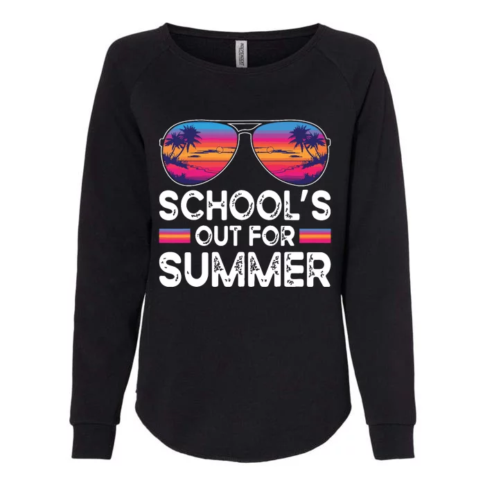 Last Day Of School Retro Schools Out For Summer Teacher Womens California Wash Sweatshirt