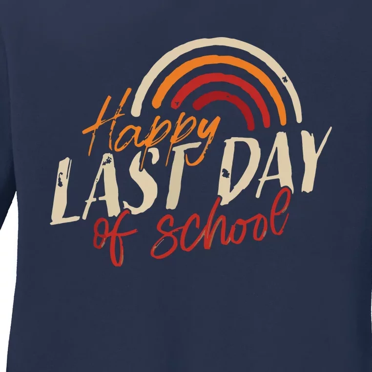 Last Day Of School Shirts For Teacher Student Graduation Ladies Long Sleeve Shirt