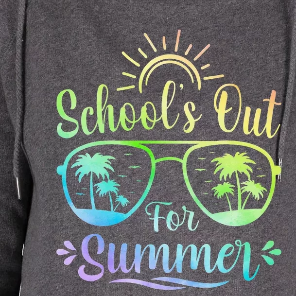 Last Day Of School Schools Out For Summer Womens Funnel Neck Pullover Hood