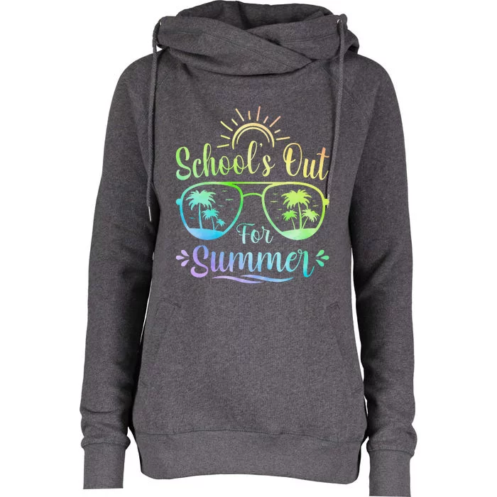 Last Day Of School Schools Out For Summer Womens Funnel Neck Pullover Hood