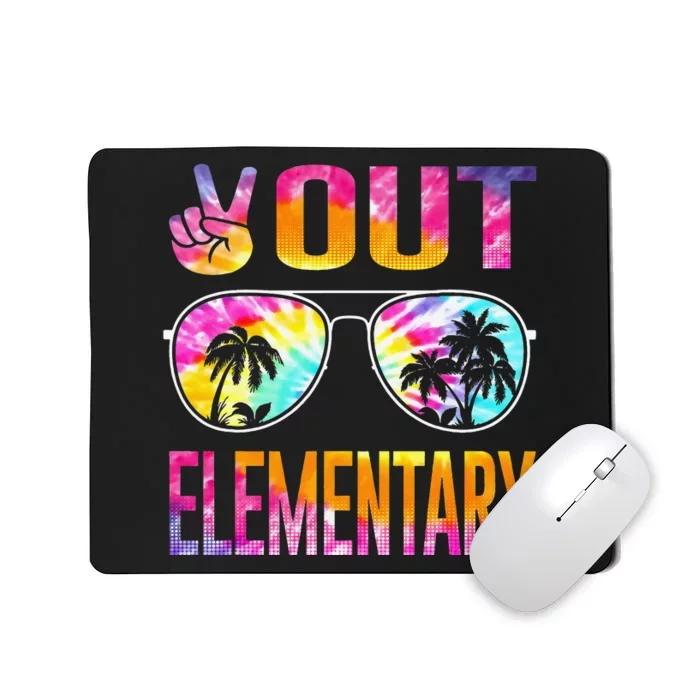 Last Day of School Peace Out Elementary Teacher Mousepad