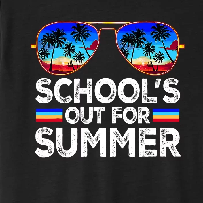 Last Day Of School Schools Out For Summer Teacher ChromaSoft Performance T-Shirt