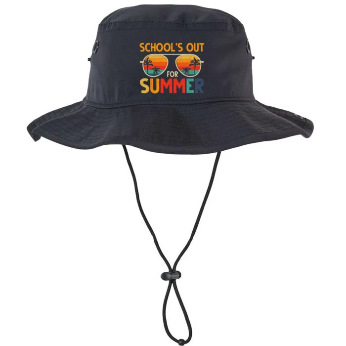 Last Day Of School Retro Schools Out For Summer Teacher Legacy Cool Fit Booney Bucket Hat