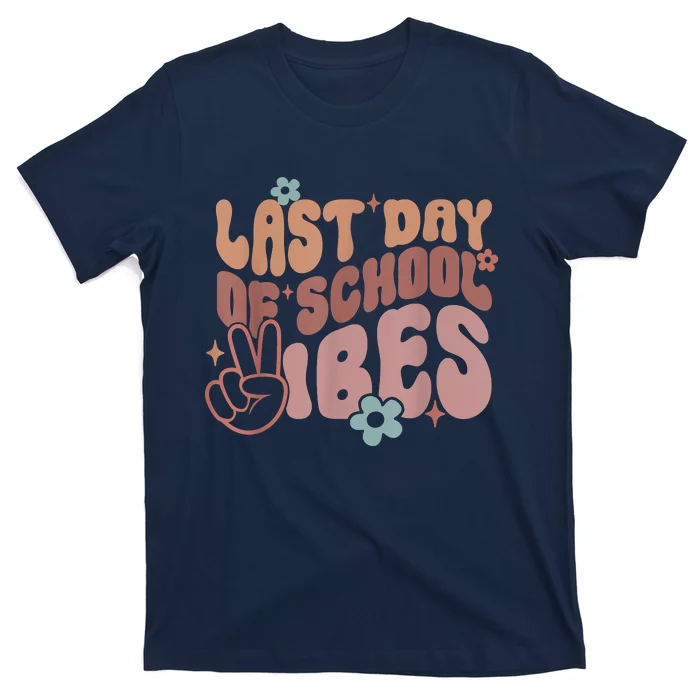 Last Day Of School Vibes, Happy End Of School Hello Summer T-Shirt