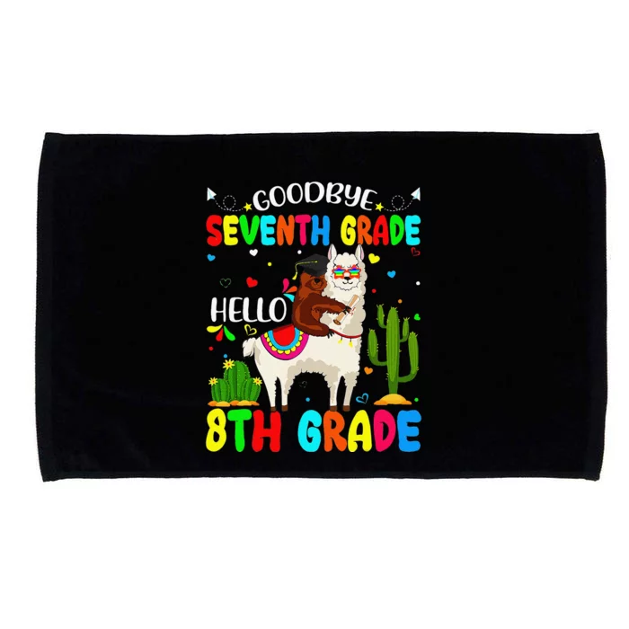 Last Day Of School Goodbye Seventh Grade Hello 8th Grade Microfiber Hand Towel