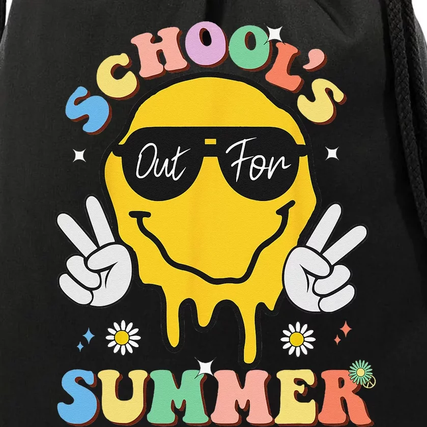 Last Day Of School Schools Out For Summer Teacher Drawstring Bag