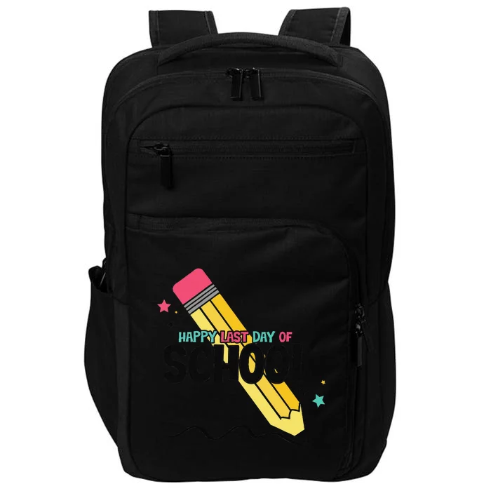 Last Day Of School Graduation Party Teacher Women Impact Tech Backpack