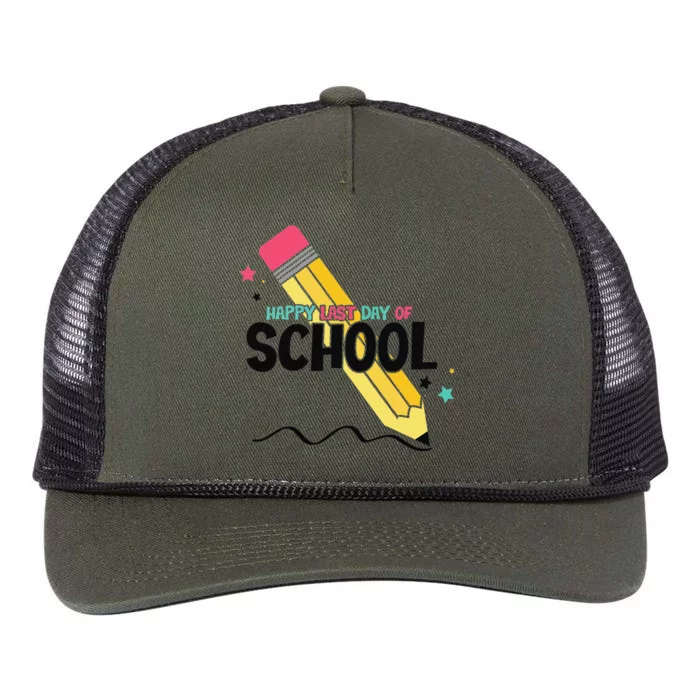 Last Day Of School Graduation Party Teacher Women Retro Rope Trucker Hat Cap