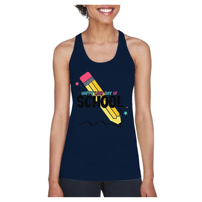 Last Day Of School Graduation Party Teacher Women Women's Racerback Tank