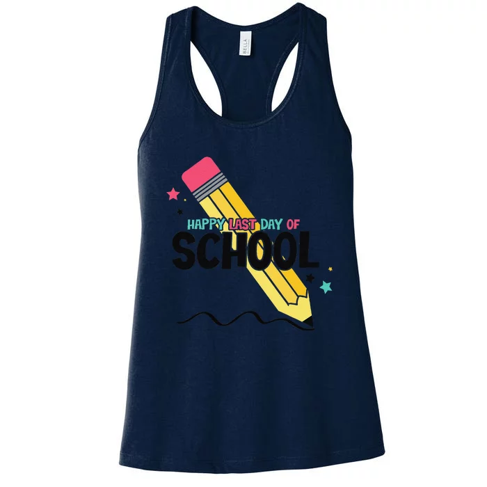 Last Day Of School Graduation Party Teacher Women Women's Racerback Tank