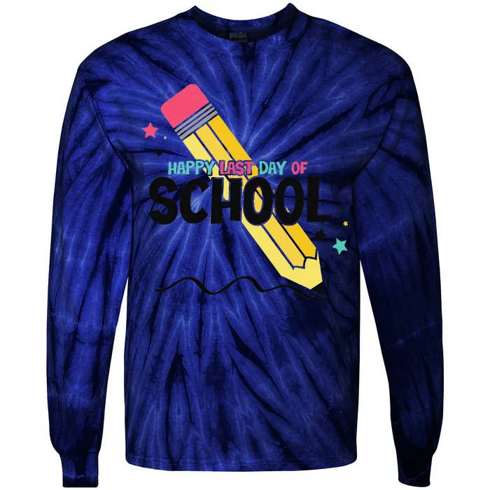 Last Day Of School Graduation Party Teacher Women Tie-Dye Long Sleeve Shirt