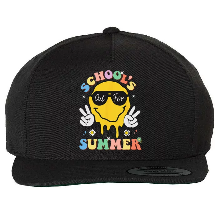 Last Day Of School Schools Out For Summer Teacher Wool Snapback Cap