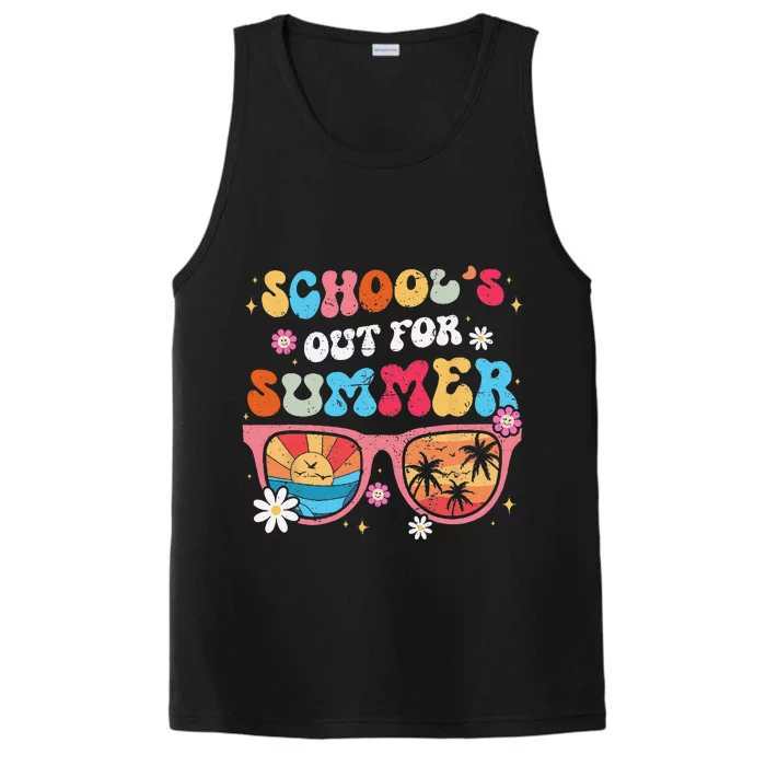 Last Day of School's Out For Summer Vacation Teachers Performance Tank