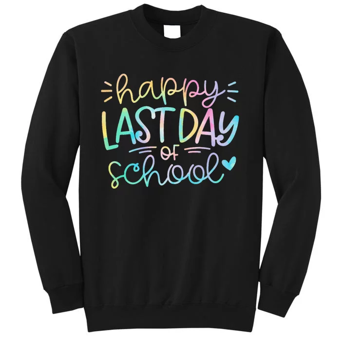 Last Day of School Tie Dye School Graduation Gifts Sweatshirt