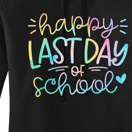 Last Day of School Tie Dye School Graduation Gifts Women's Pullover Hoodie