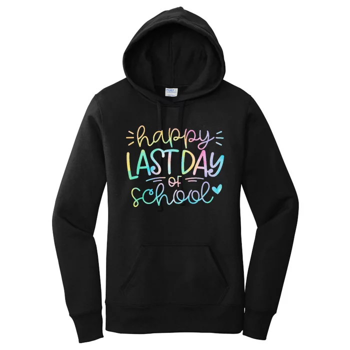 Last Day of School Tie Dye School Graduation Gifts Women's Pullover Hoodie