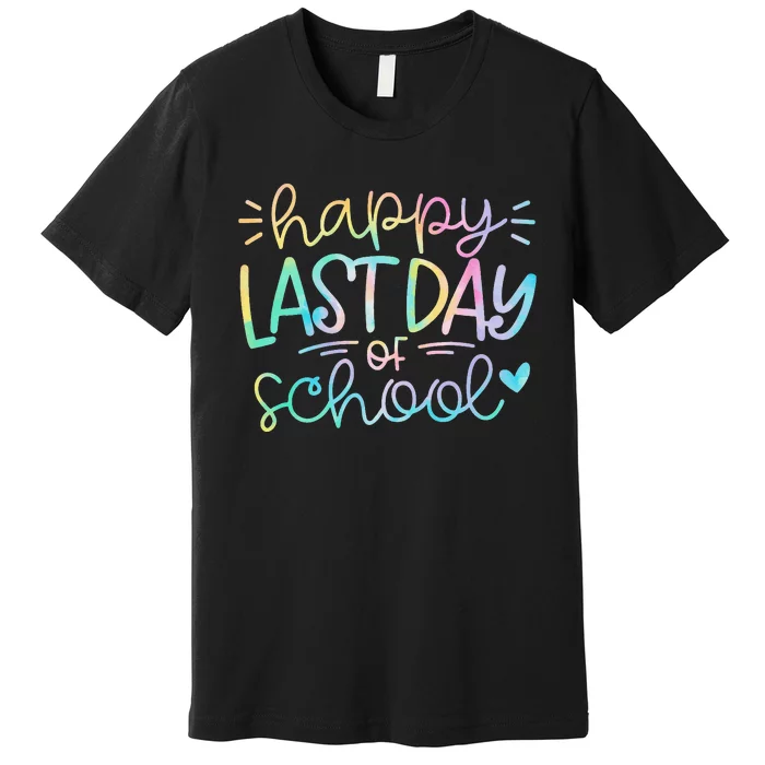 Last Day of School Tie Dye School Graduation Gifts Premium T-Shirt