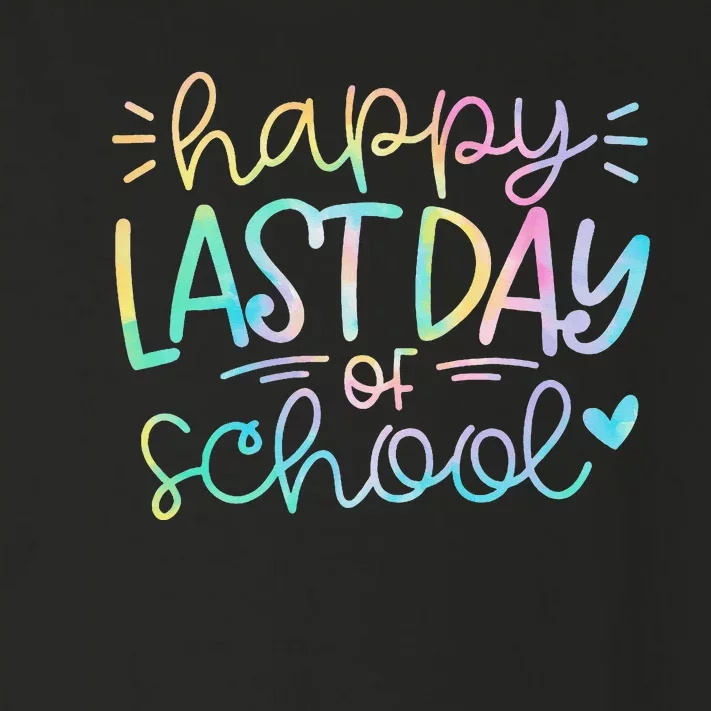 Last Day of School Tie Dye School Graduation Gifts Toddler Long Sleeve Shirt