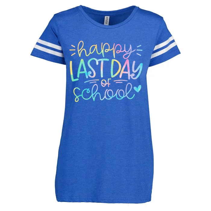 Last Day of School Tie Dye School Graduation Gifts Enza Ladies Jersey Football T-Shirt