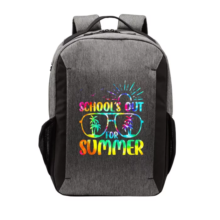 Last Day Of School Schools Out Summer Teacher Tie Dye Vector Backpack