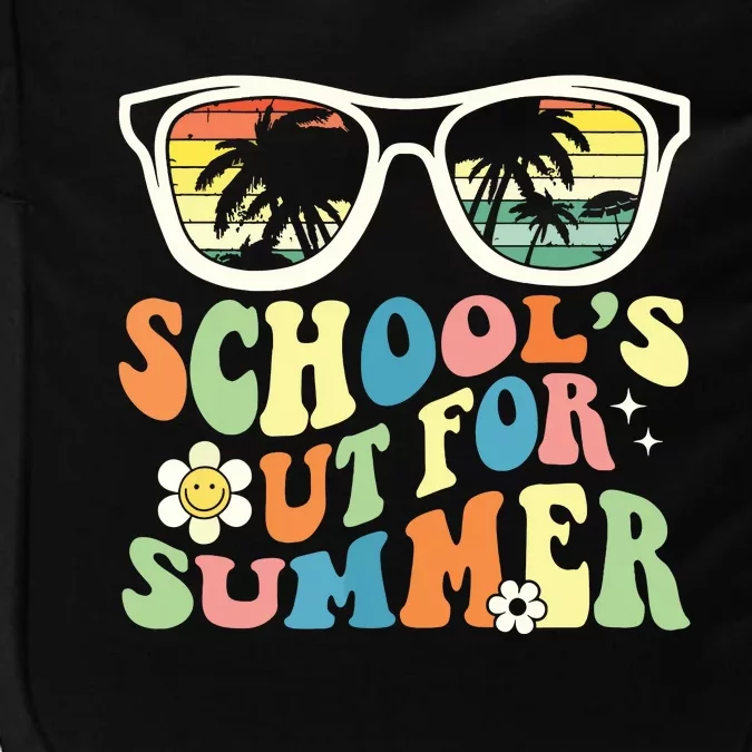 Last Day Of School Graduation Groovy Schools Out For Summer Impact Tech Backpack