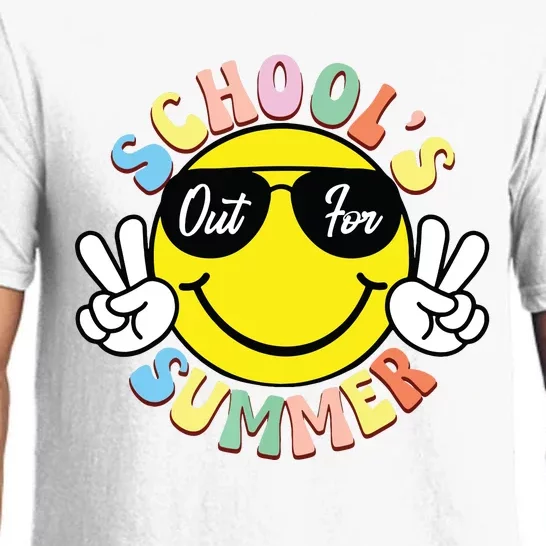 Last Day Of School Graduation Groovy Schools Out For Summer Pajama Set