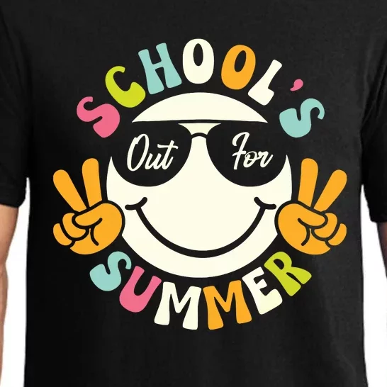 Last Day Of School Graduation Groovy Schools Out For Summer Pajama Set