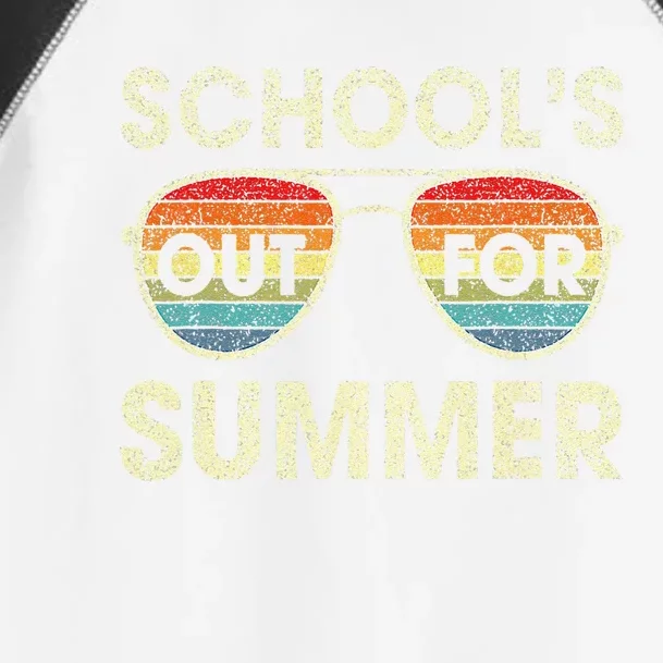 Last Day Of School Out Summer Teacher Sunglasses Toddler Fine Jersey T-Shirt