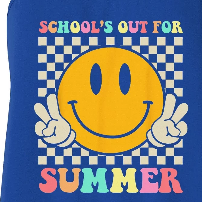 Last Day Of School Teacher Schools Out For Summer Student Women's Racerback Tank