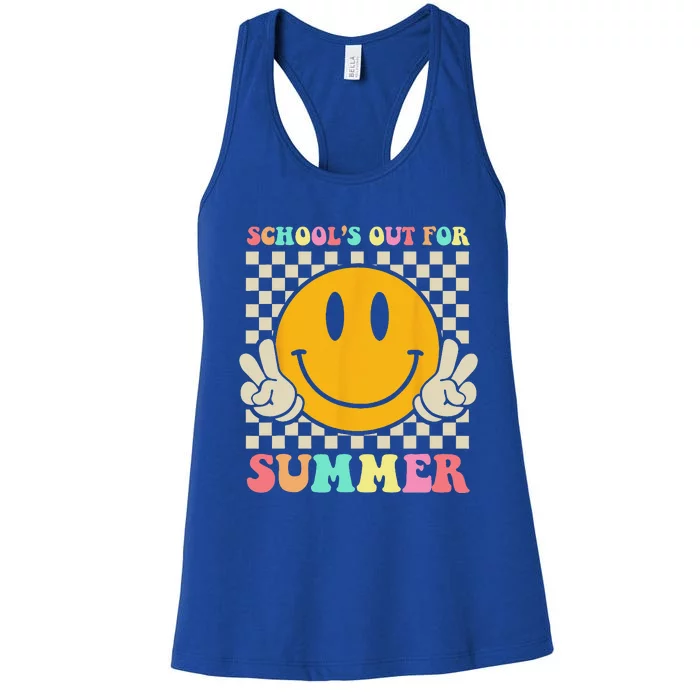 Last Day Of School Teacher Schools Out For Summer Student Women's Racerback Tank