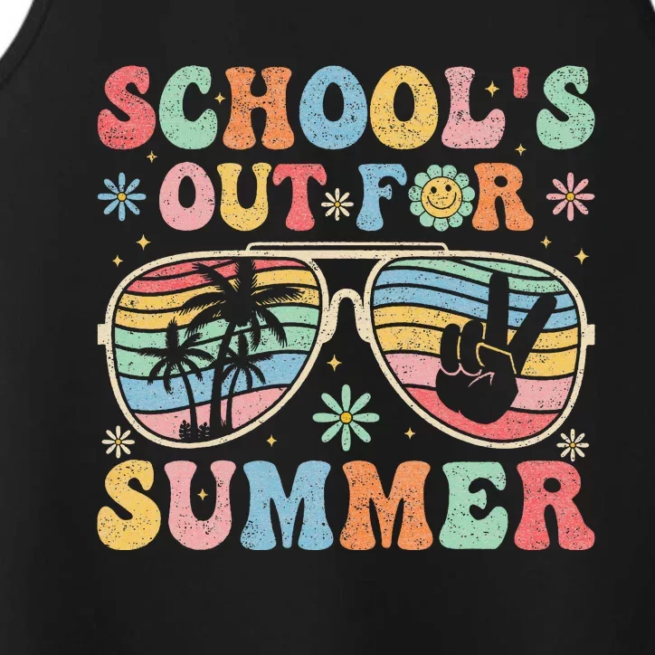 Last Day of School's Out For Summer Vacation Teachers Performance Tank