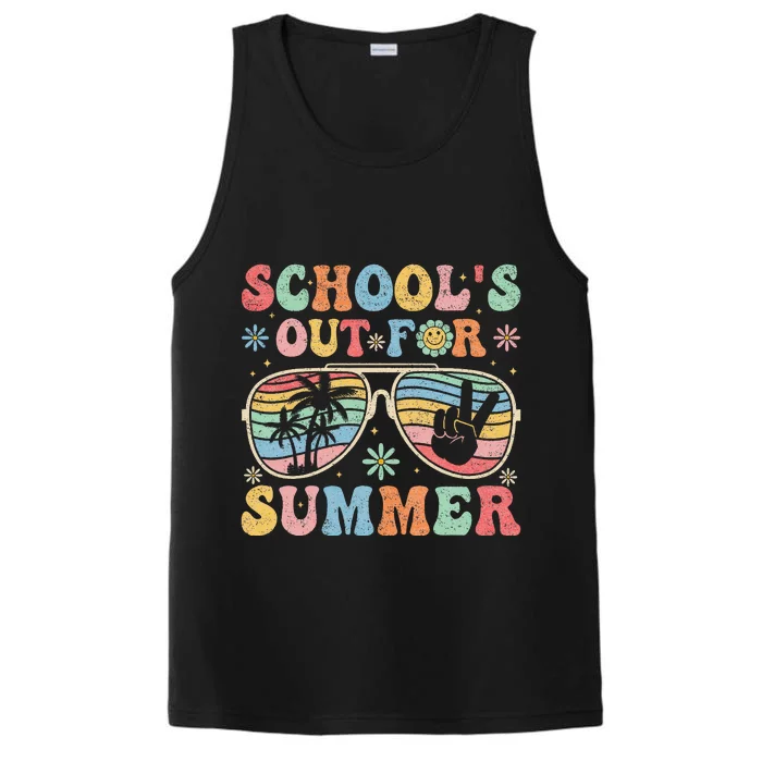 Last Day of School's Out For Summer Vacation Teachers Performance Tank