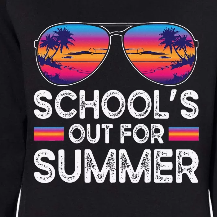 Last Day Of School Retro Schools Out For Summer Teacher Womens California Wash Sweatshirt