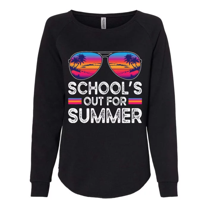 Last Day Of School Retro Schools Out For Summer Teacher Womens California Wash Sweatshirt