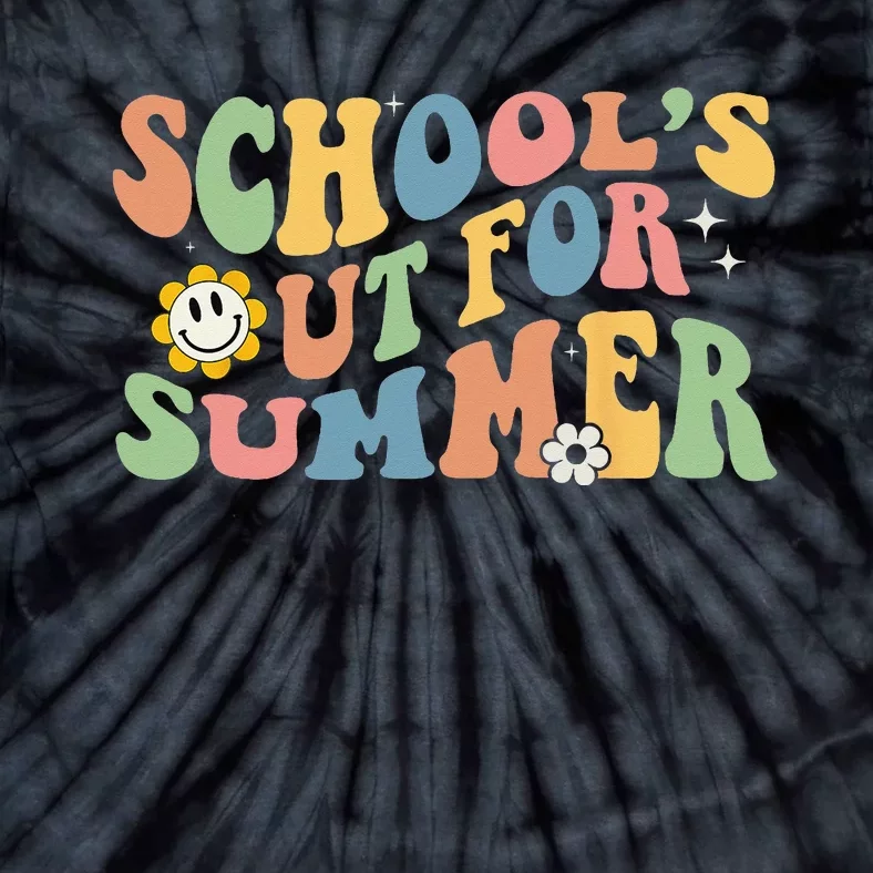 Last Day Of School Schools Out For Summer Teacher Tie-Dye T-Shirt