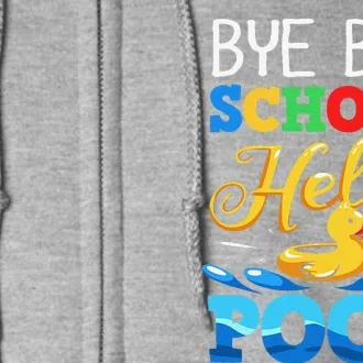 Last Day Of School Summer Holidays Student Teacher Full Zip Hoodie