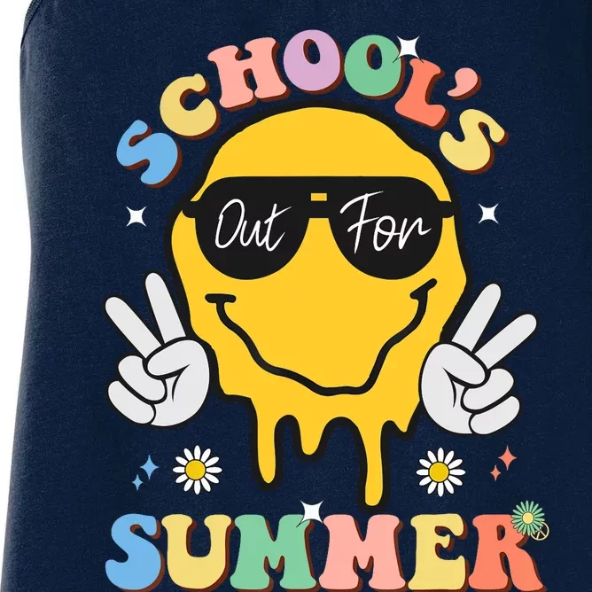 Last Day Of School Schools Out For Summer Teacher Women's Racerback Tank