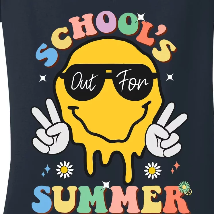 Last Day Of School Schools Out For Summer Teacher Women's V-Neck T-Shirt